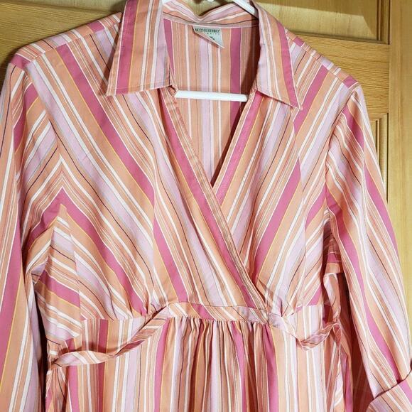 Motherhood 3/4 sleeve pink stripe L - Picture 4 of 8